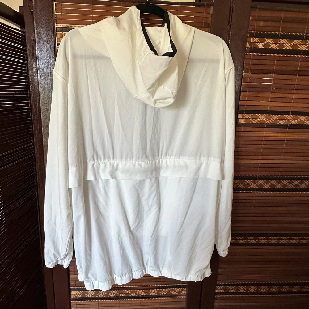 Nuage Women's Sz L Insect Repellent Packable Zip-Front Jacket White - Picture 4 of 11